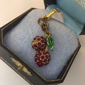 JUICY COUTURE c.1990 Cherry Charm~Missing Stones